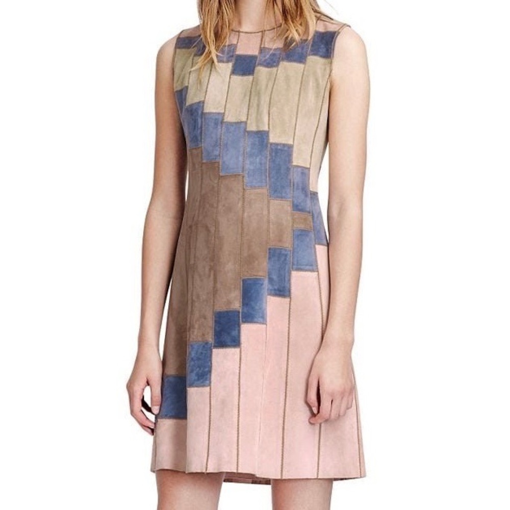 NWOT Tory Burch suede patch dress